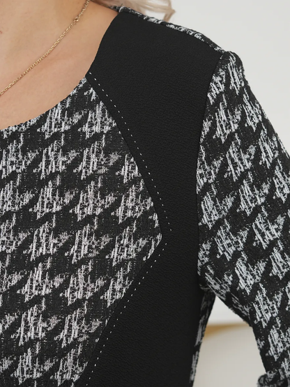 Lysa™ | Stijlvolle Patroon Midi Jurk