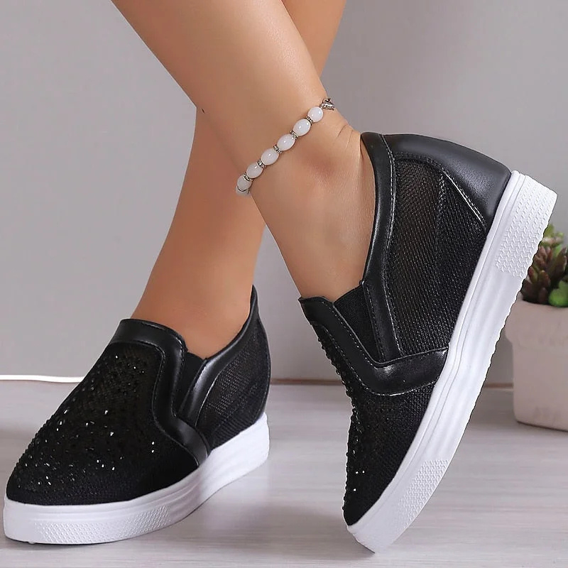 Nadja™ | Modieuze Kristallen Sneakers voor Dames