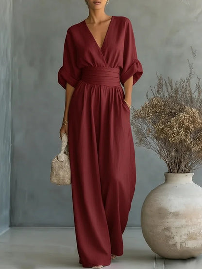 Georgina™ | Elegante Jumpsuit Met V Hals