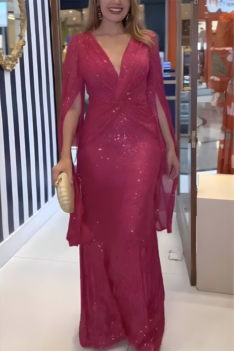 Mira™ | Stijlvolle Shimmer Maxijurk