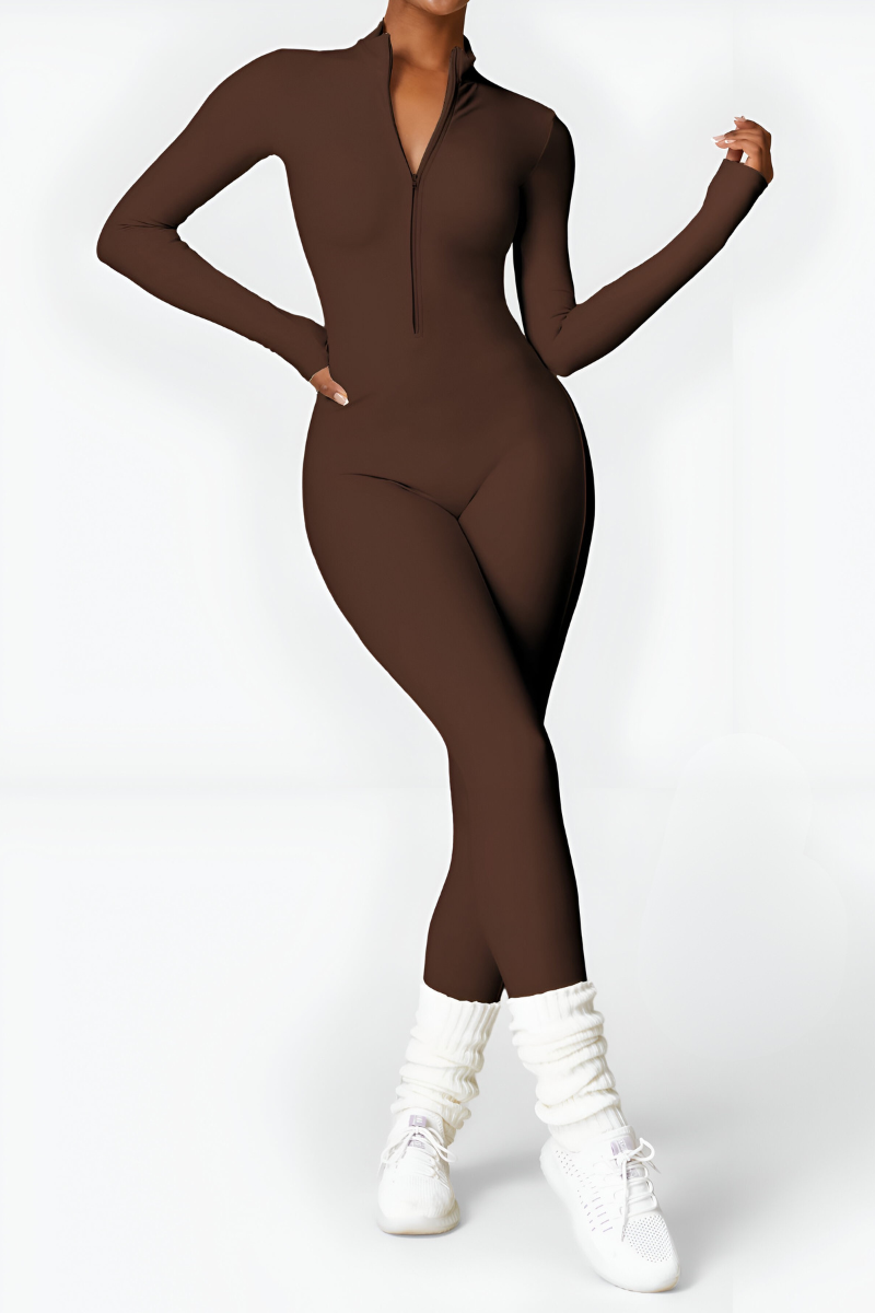 Selara™ | Thermische fleece jumpsuit met rits