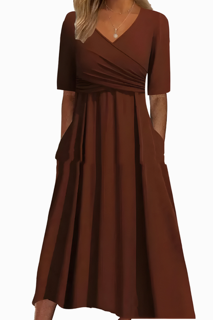 Jani™ | Stijlvolle Zachte Flowy Jurk