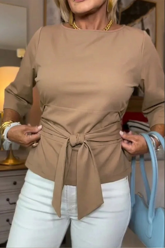 Daria™ | Stijlvolle Strik Taille Top (1+1 Gratis)