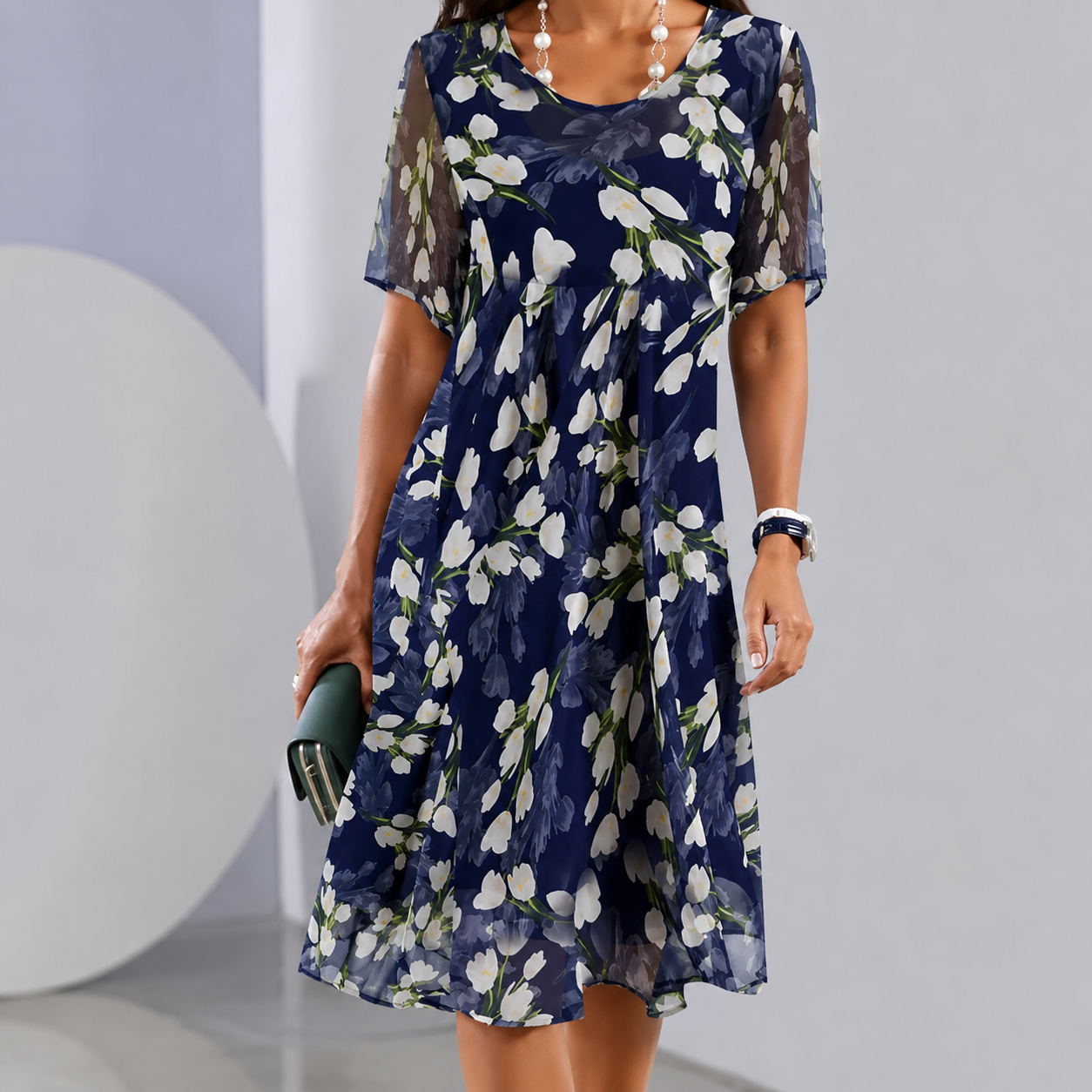 Greta™ | Elegante Bloemen Jurk