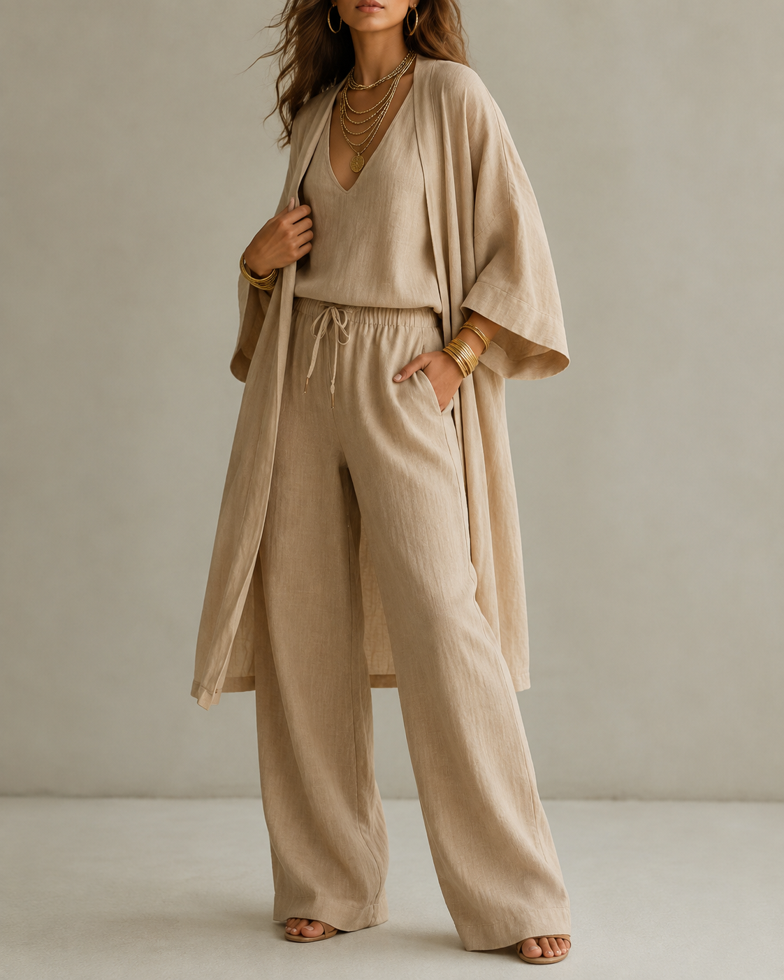 Ysé™ | Relaxte 3-Delige Set Met Niet Doorschijnende Broek
