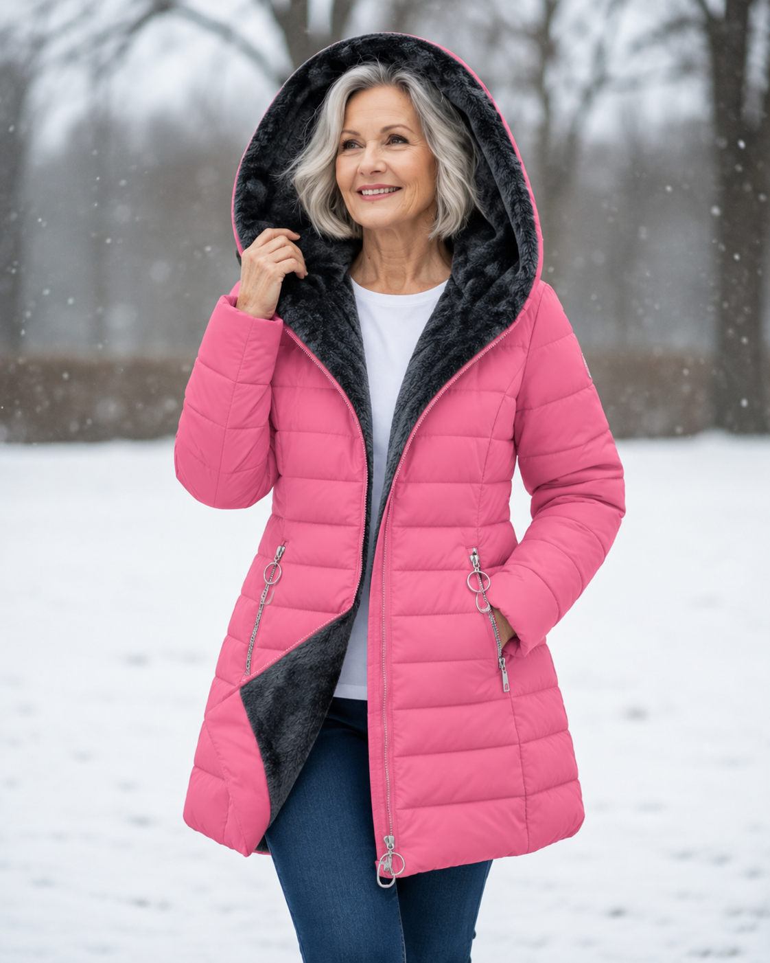 Marga™ | Warme Gewatteerde Winterjas Met Capuchon