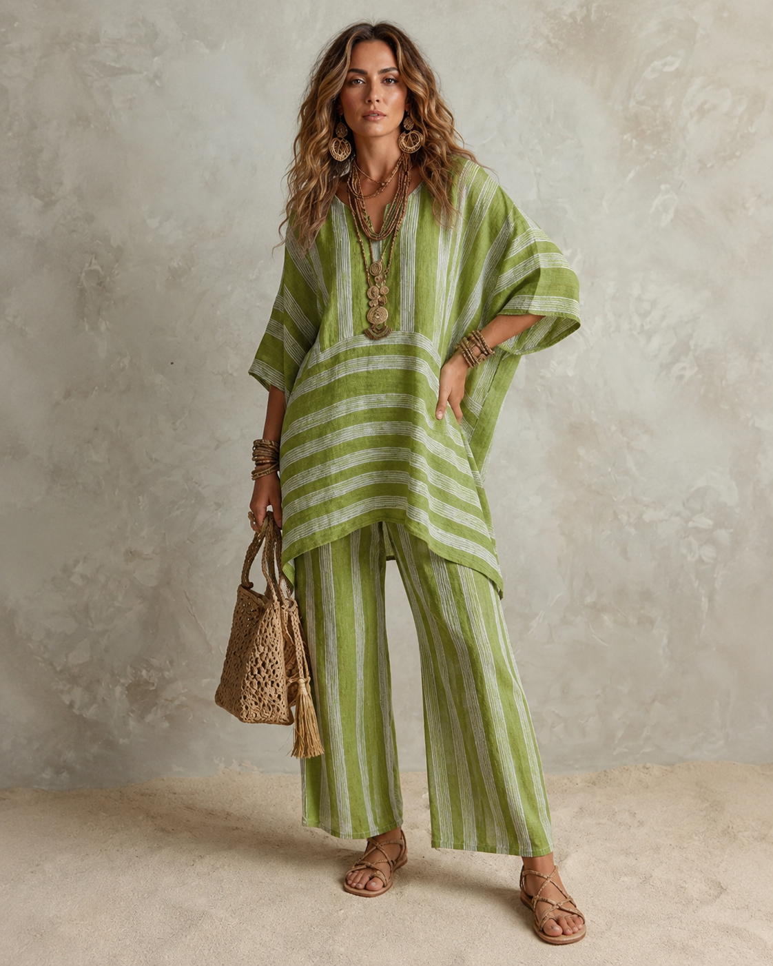 Maéva™ | Bohemian Linnen 2-Delige Set