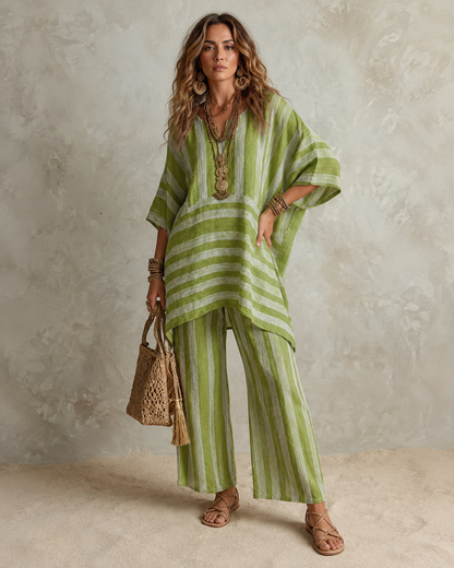 Maéva™ | Bohemian Linnen 2-Delige Set