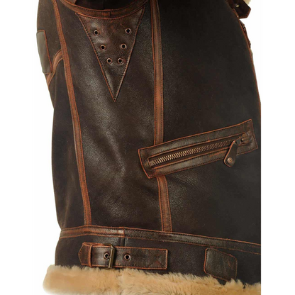 Eamon™ | Klassieke shearling aviator jas
