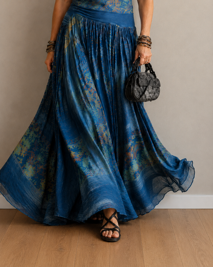 Nadine™ | Buikcamouflerende Boho Maxi Jurk