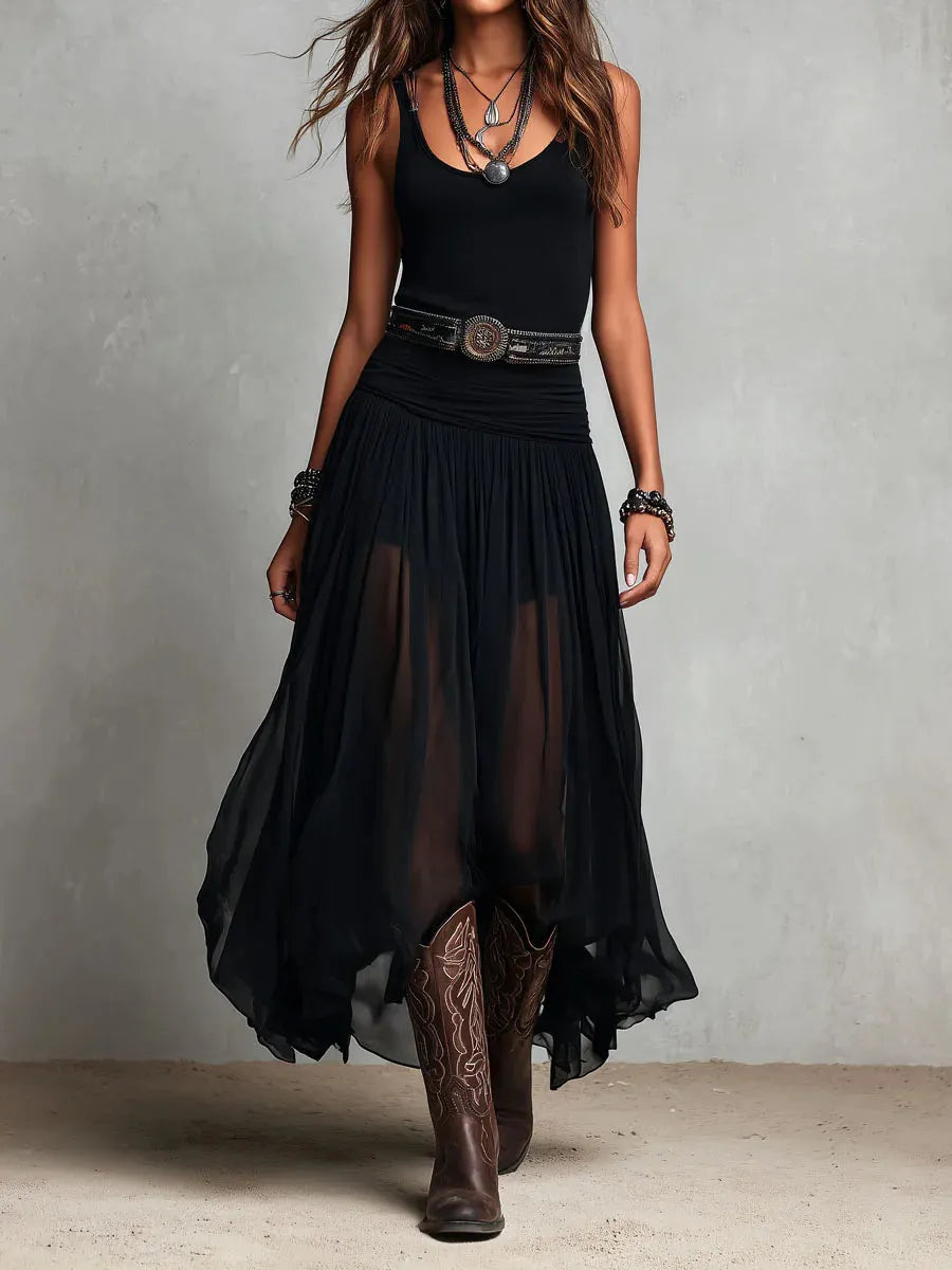 Feline™ | Stijlvolle Transparante Rok Set