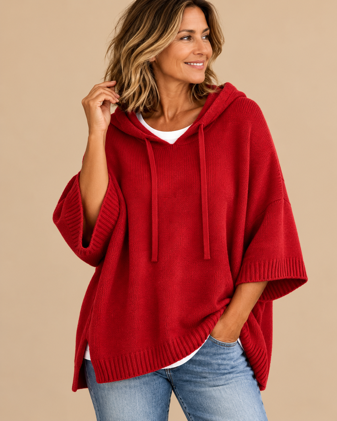 Elin™ | Zachte Hooded Poncho