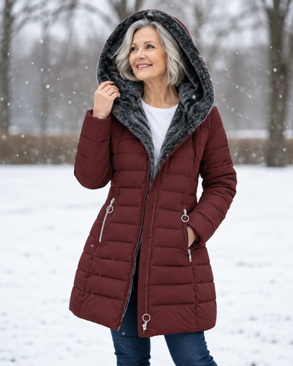 Marga™ | Warme Gewatteerde Winterjas Met Capuchon