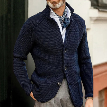 Kian™ | Elegante Geribde Gebreide Cardigan