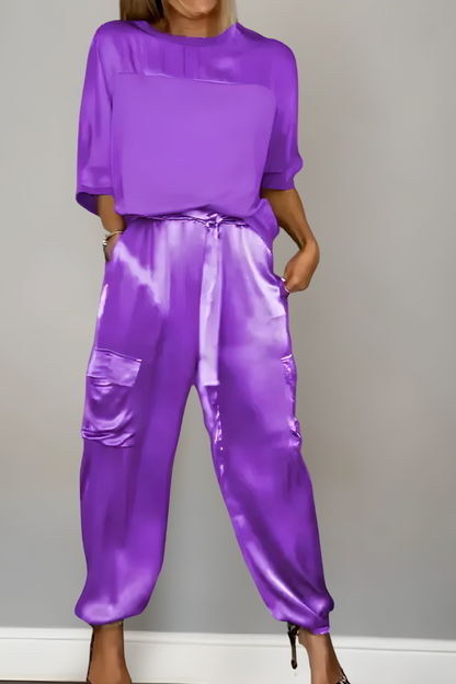 Enya™ | Elegante Zijdezachte Matching Set