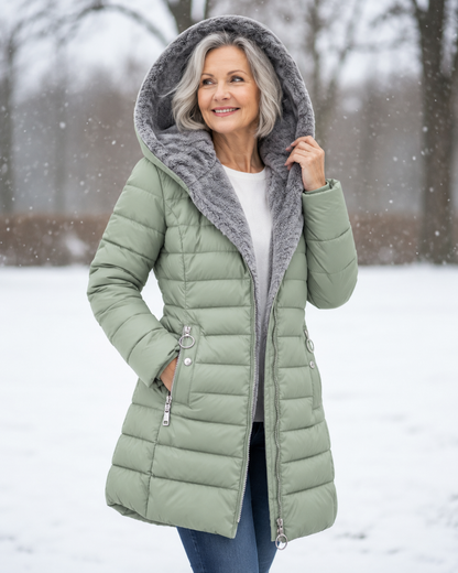 Marga™ | Warme Gewatteerde Winterjas Met Capuchon
