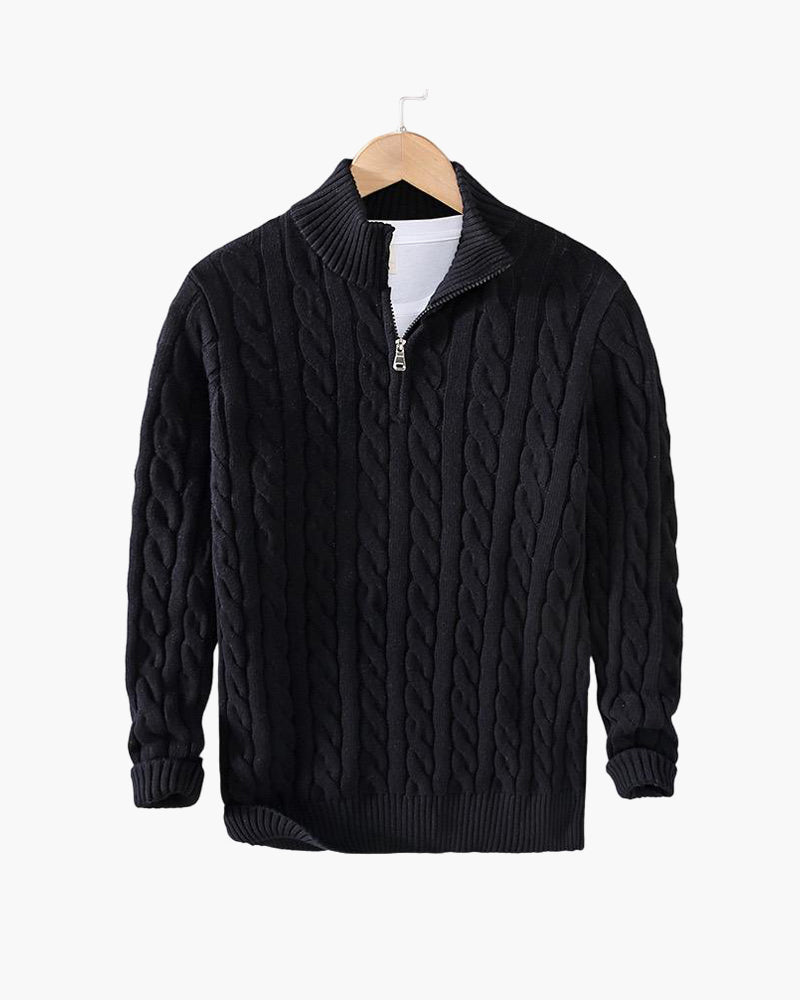 Eamon™ | Klassieke gebreide half-zip trui