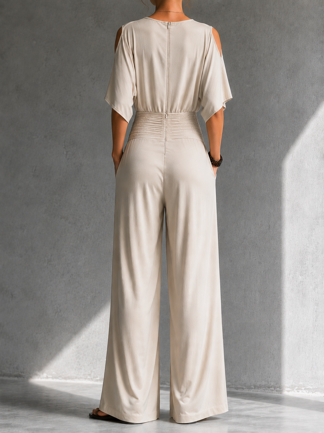 Marleen™ | Elegante Jumpsuit Met Wijde Pijpen 4
