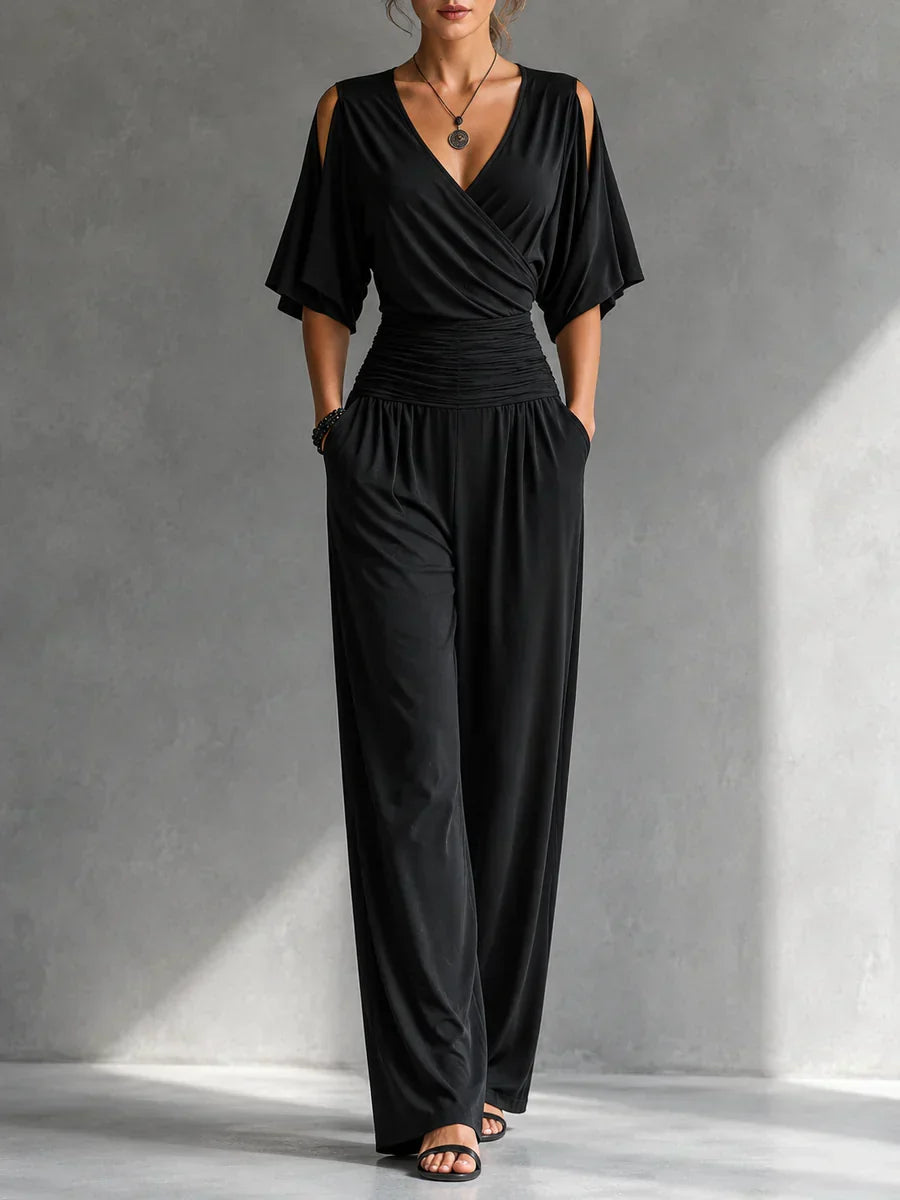 Marleen™ | Elegante Jumpsuit Met Wijde Pijpen 8