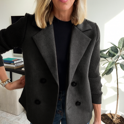 Tasha™ | Comfortabele Blazerjas met Gebreide Mouwen 6