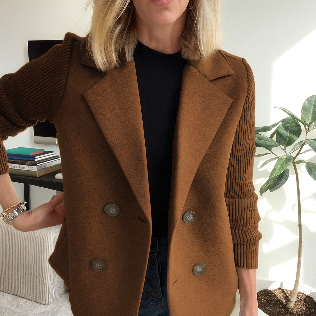 Tasha™ | Comfortabele Blazerjas met Gebreide Mouwen 5