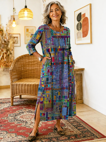 Nessa™ | Stijlvolle Print Jurk