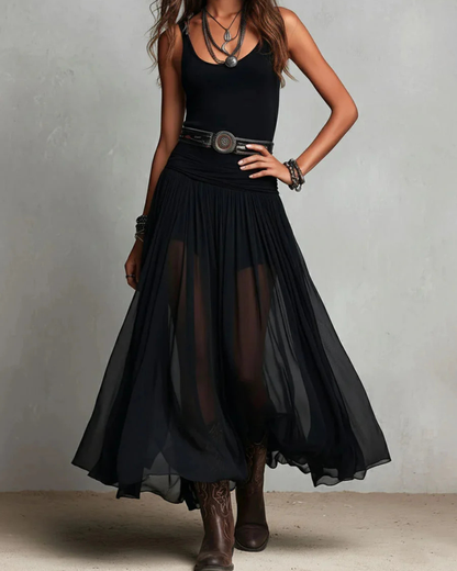 Feline™ | Stijlvolle Transparante Rok Set