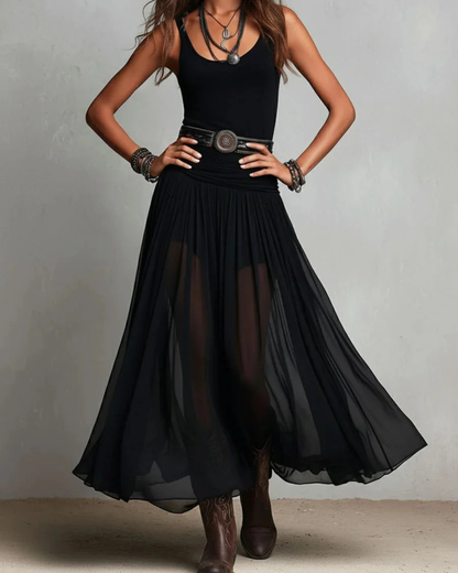 Feline™ | Stijlvolle Transparante Rok Set