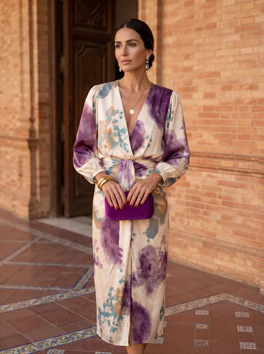 Liora™ | Elegante Wikkel Jurk