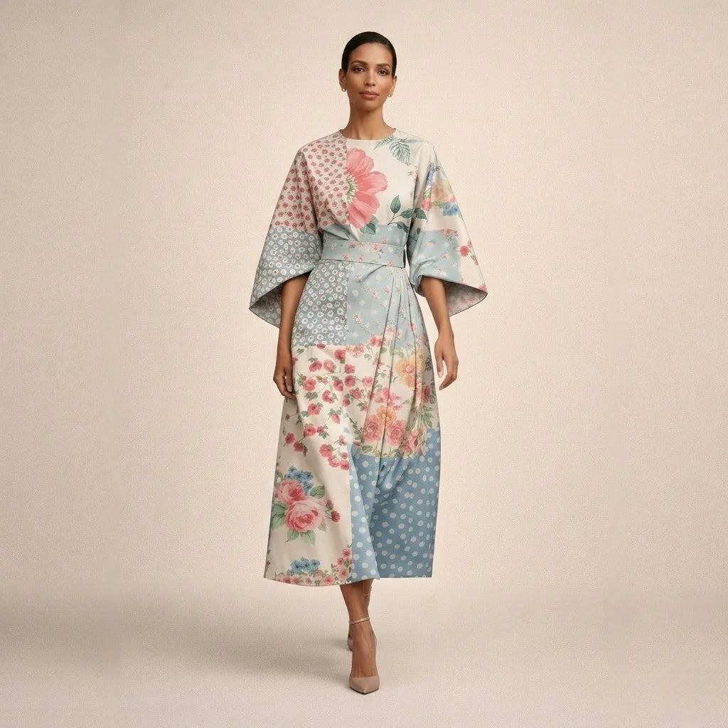 Alma™ | Elegante Midi Jurk
