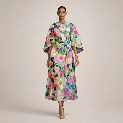 Alma™ | Elegante Midi Jurk