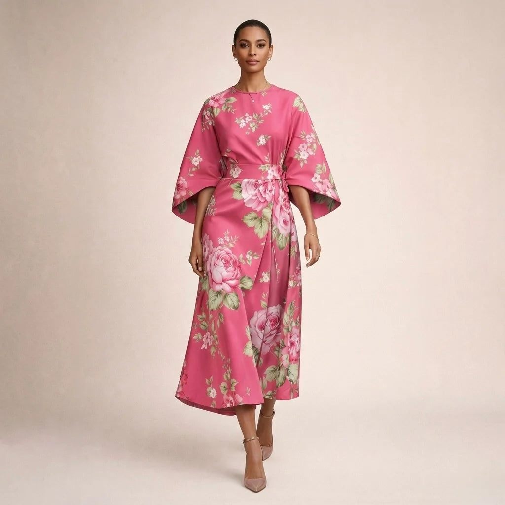 Alma™ | Elegante Midi Jurk