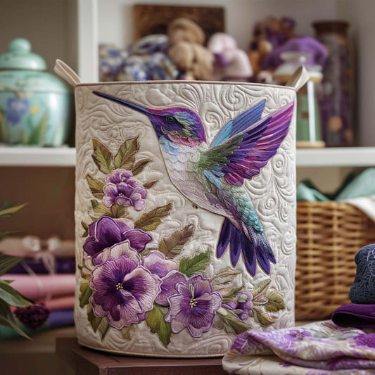 EVIE | HUMMINGBIRD IN BLOOM HANDGEMAAKTE WASMAND