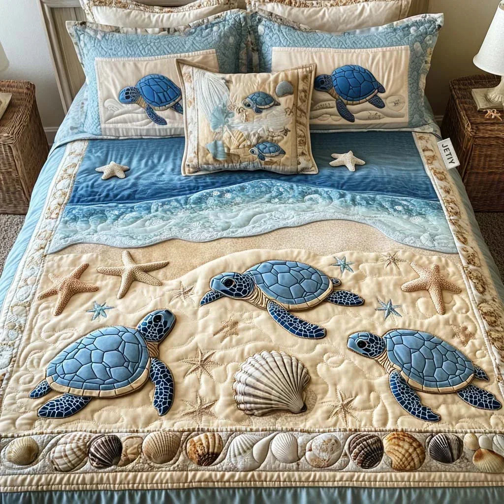 Matrasdeken Set van 3 Stukken – Ocean Waves