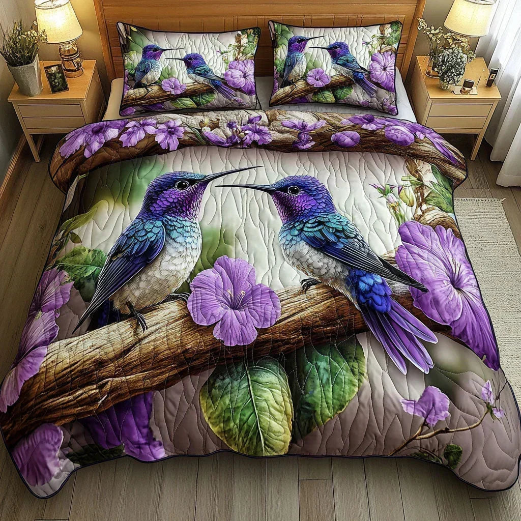 3-delige Gewatteerde Bedset – Vogelopvang