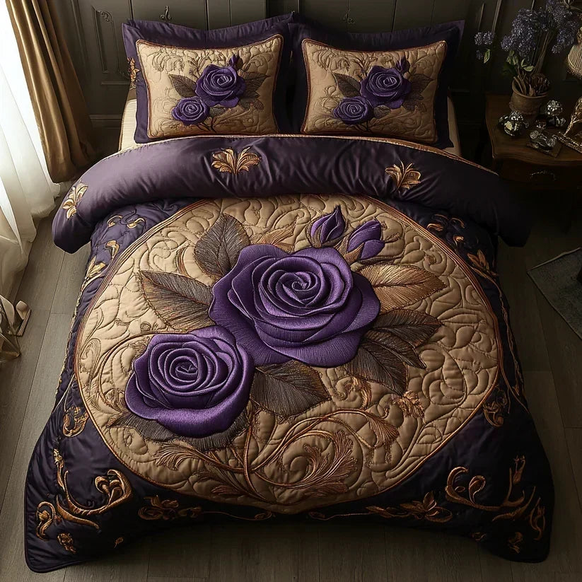 Matras Dekbedovertrek Set van 3 Stukken – Violette Roze