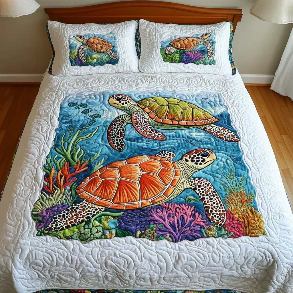 3-delige Matras Set – Zeeschildpadden
