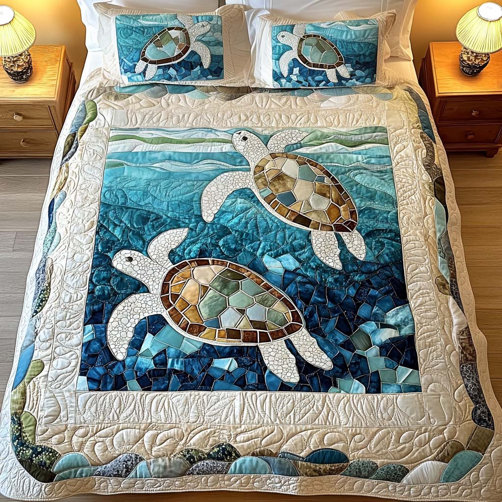 3-delige Matras Set – Zeeschildpadden