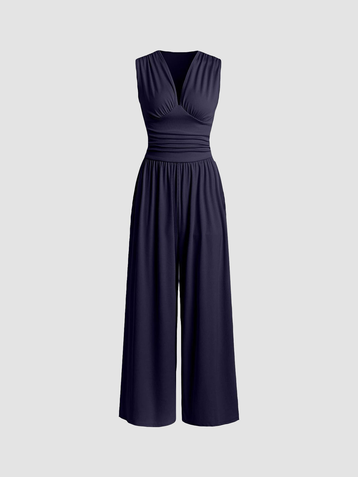Fleur | Gestreepte Mouwloze Jumpsuit