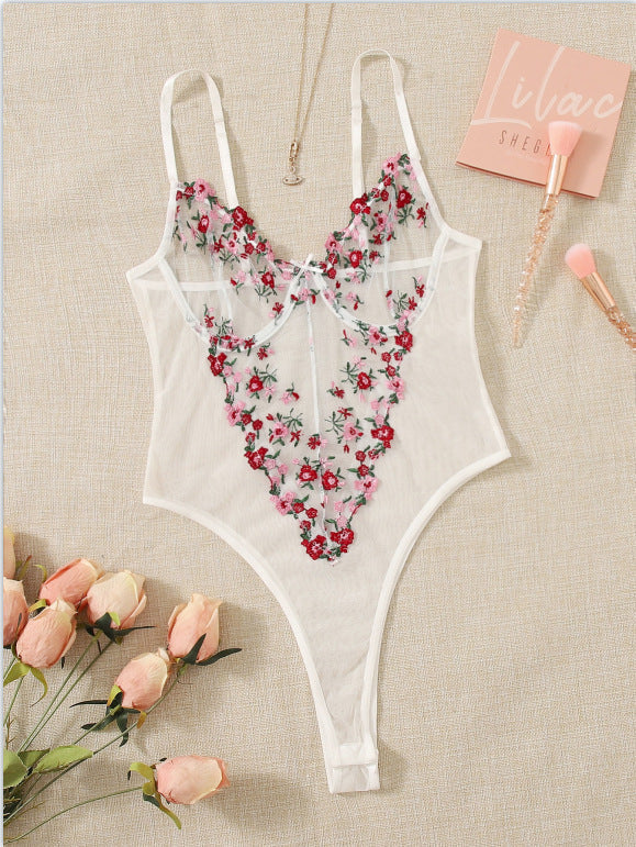 Julie™ | Body met geborduurde vlinders