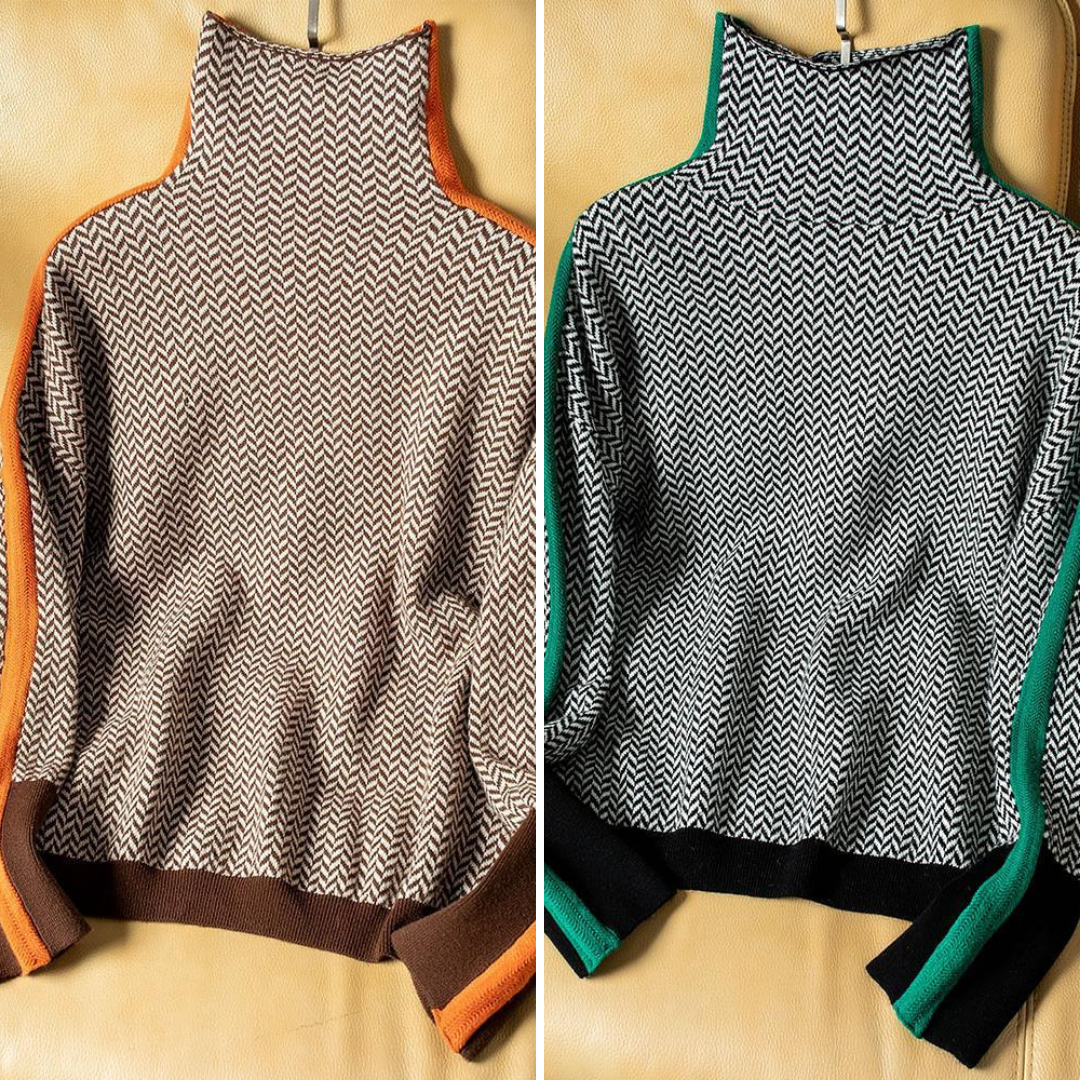 Selma™ | Stijlvolle coltrui met print