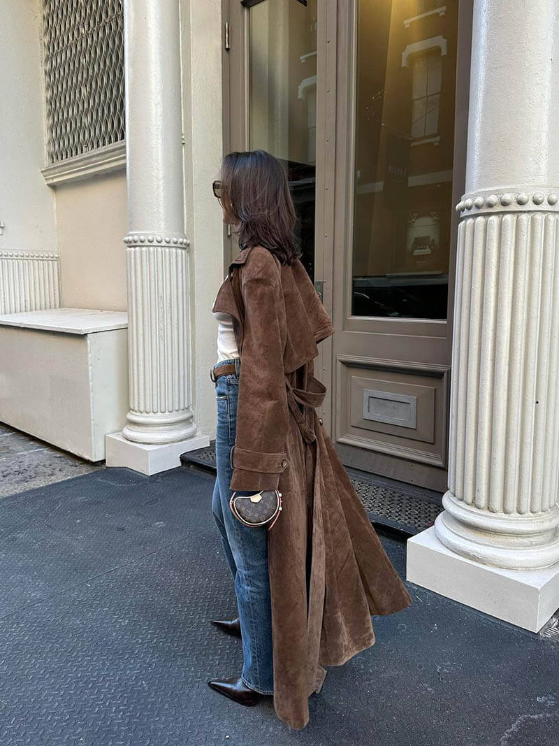 Frejas Suède Trenchcoat™ | Imitatie-suède