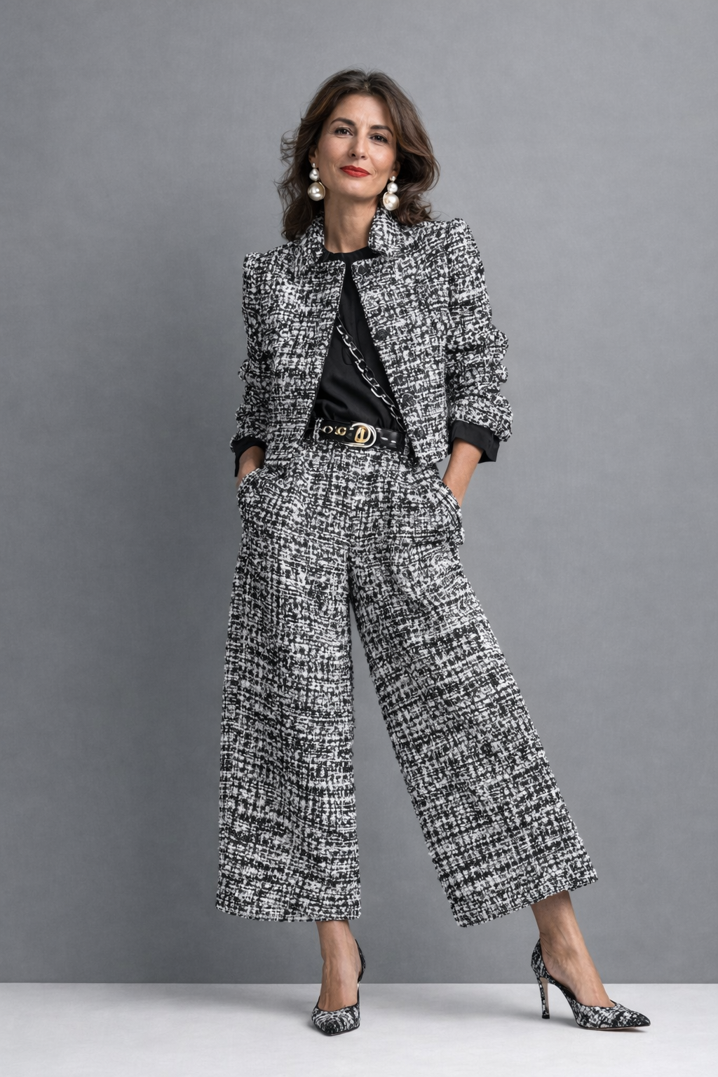 Zyra™ | Elegante Tweedelige Tweed Set