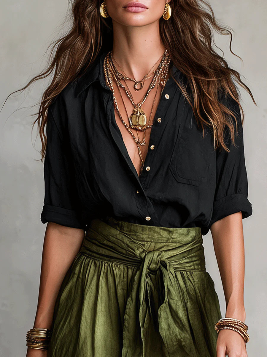 Liora™ | Elegante Blouse En Rok Set
