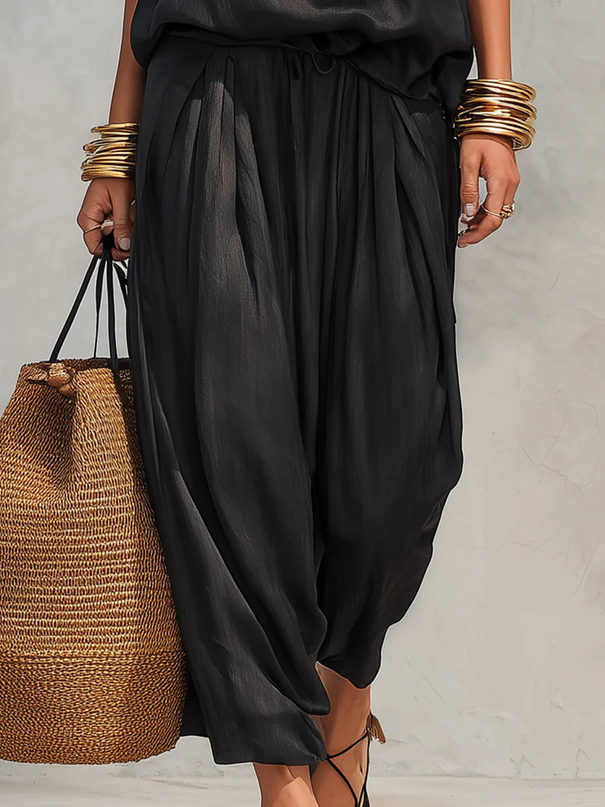 Yuna™ | Elegante Gedrapeerde Twee Delige Set