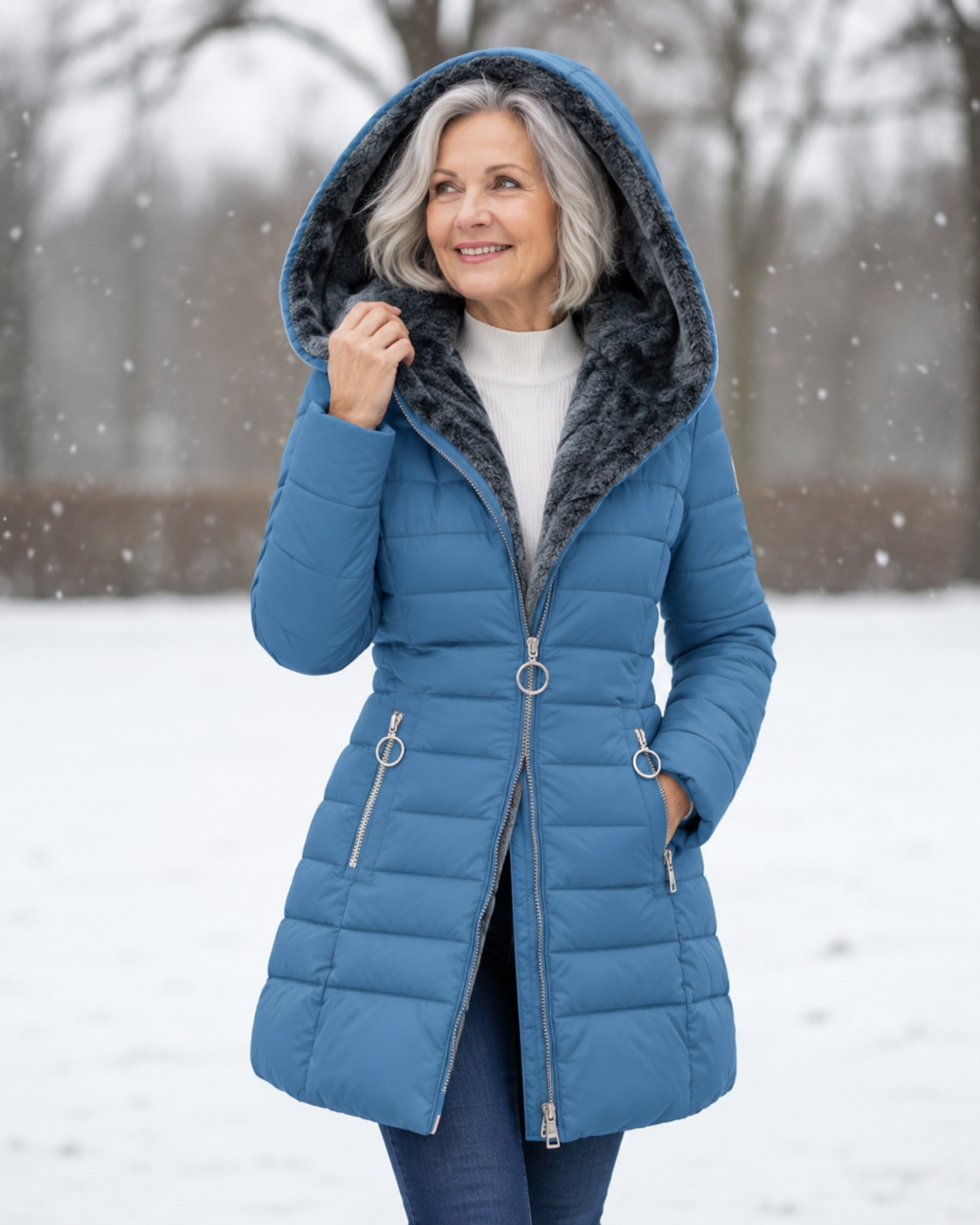 Marga™ | Warme Gewatteerde Winterjas Met Capuchon