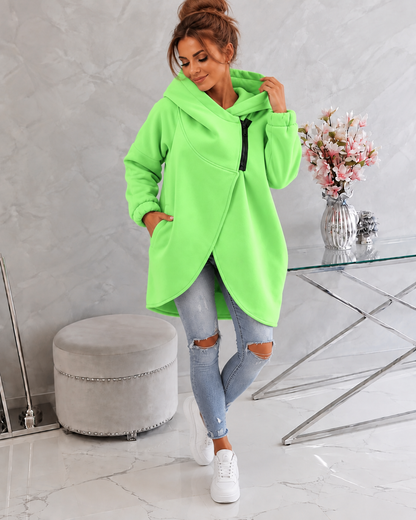 Tina™ | Comfortabel Vest met Capuchon en Rits