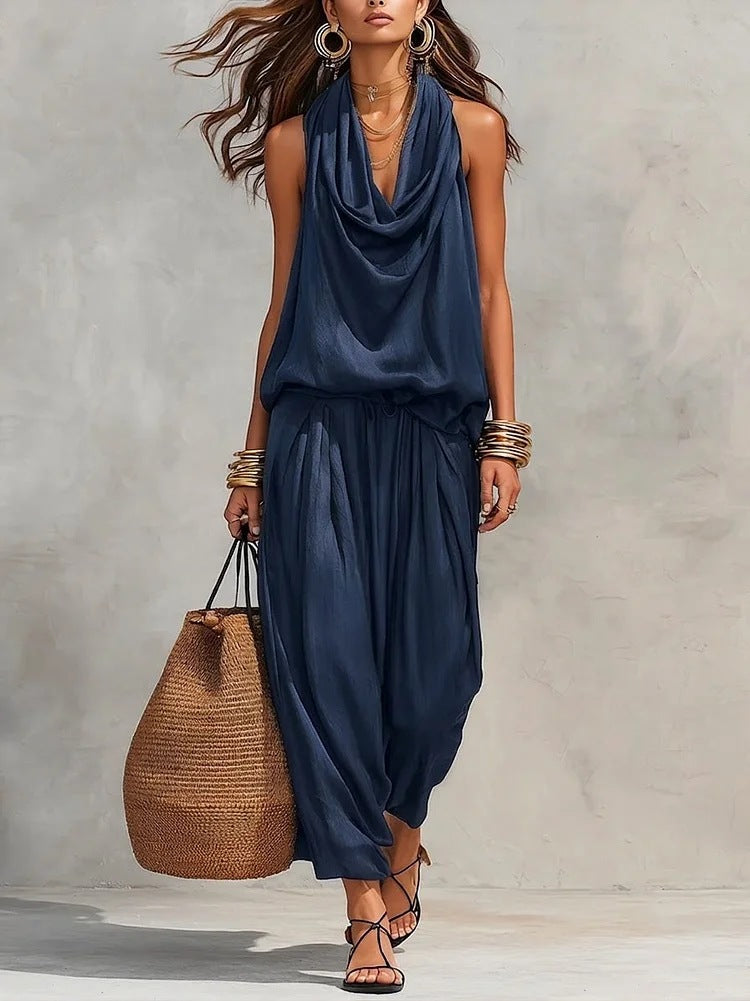 Yuna™ | Elegante Gedrapeerde Twee Delige Set