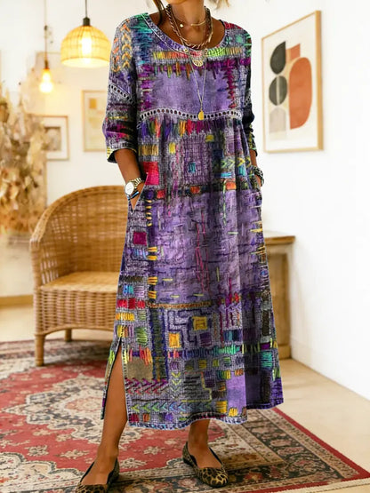 Nessa™ | Stijlvolle Print Jurk