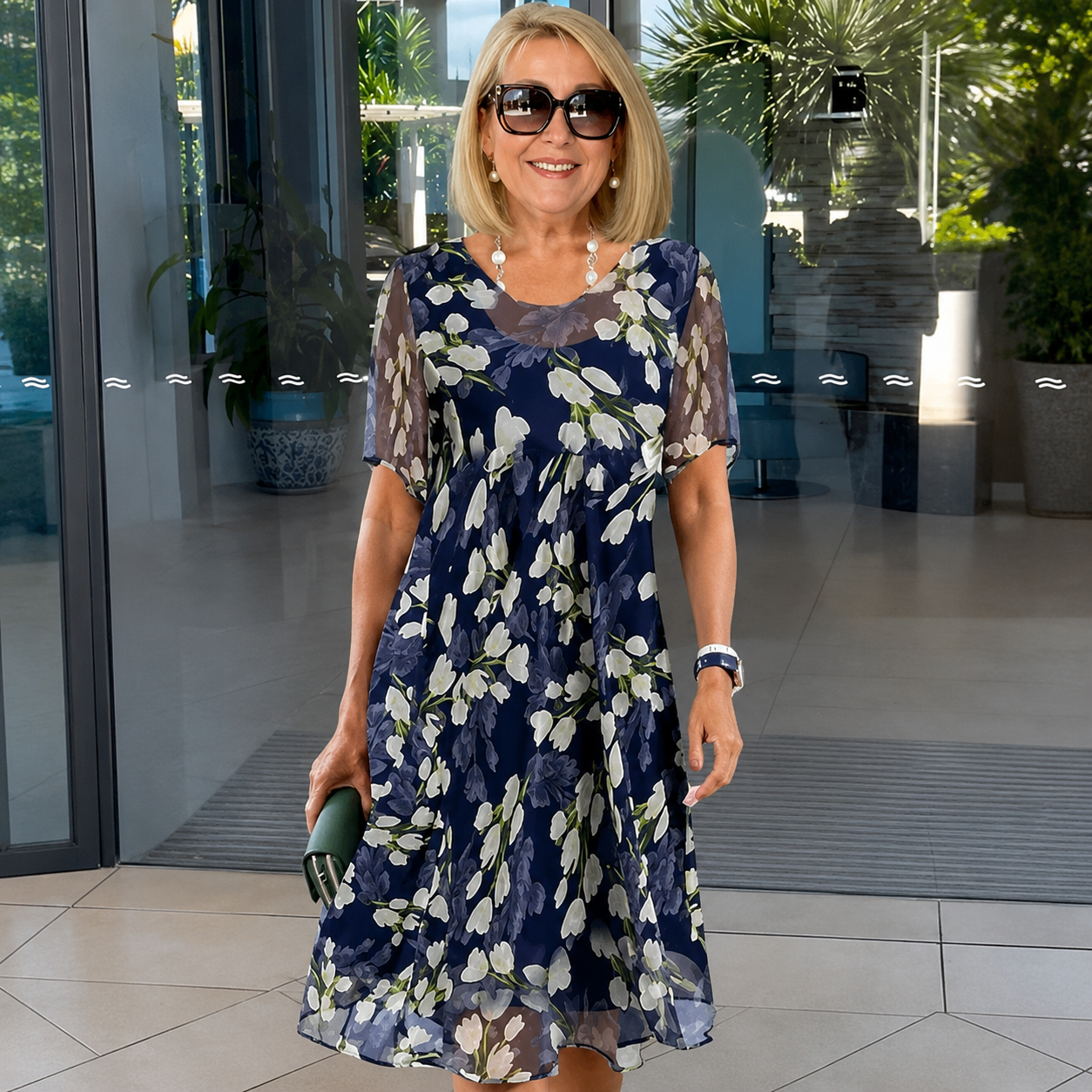 Greta™ | Elegante Bloemen Jurk
